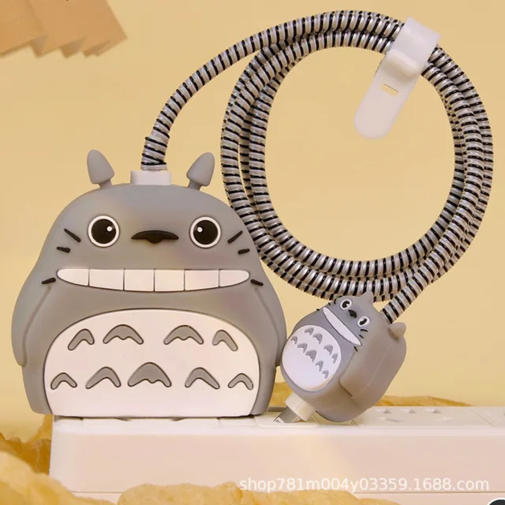 Totoro iPhone Charger Cover Cable Charger Protectors P24